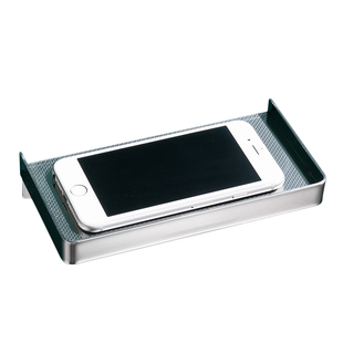 304不锈钢厕所手机架免打孔公共卫生间置物架酒店洗手间隔板托盘