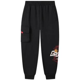 暖姜科技|361童装男针织加绒加厚长裤2026春新款马年中大童裤子