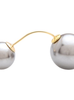 长款字母金色配饰短袖复古吊坠