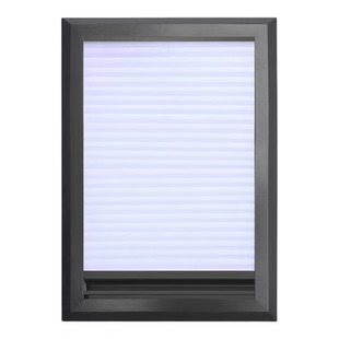 免打孔极窄带框内嵌式5毫米内开纱窗帘百叶卫生间防水遮光蜂巢帘