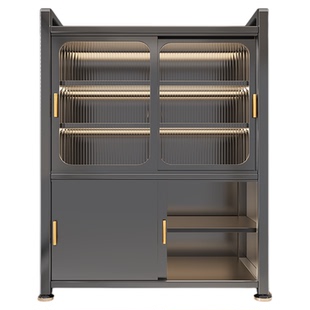 储物柜阳台收纳柜防晒防水柜子家用靠墙一体置物柜落地多层阳台柜