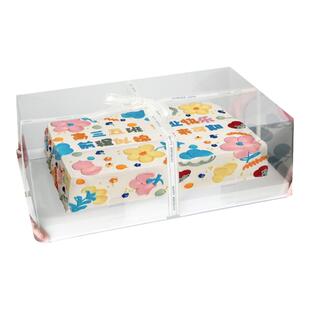 新款超大长方形蛋糕盒开业庆典节日聚会公司年会透明网红蛋糕盒子