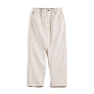 马登工装轻美式复古白色牛仔裤棉籽壳cleanfit宽松直筒休闲裤男冬