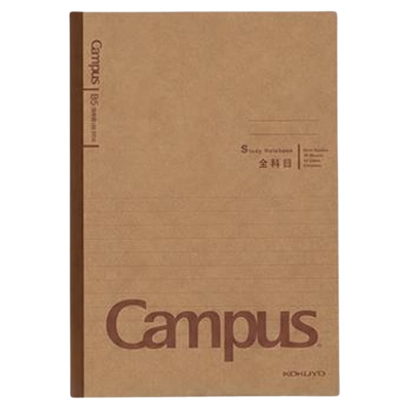 国誉KOKUYO Campus学习本 A5/B5学生笔记本 横线方格本 英语本作文本文科理科全科目记录本 五线谱音乐练习本