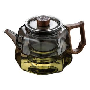 2024新款高硼硅玻璃茶壶加厚耐高温茶水分离泡茶壶家用待客泡茶壶