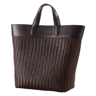 【手工编织】CULTUM自然环保皮复古男士手提包大容量托特旅行包