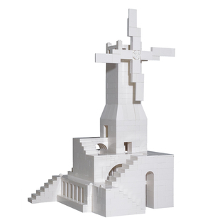 城堡积木/风语塔/可变形纪念碑谷风格小颗粒拼装建筑大人礼物摆件