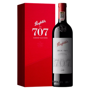 奔富BIN707红酒赤霞珠澳大利亚进口官方正品行货干红葡萄酒单支装