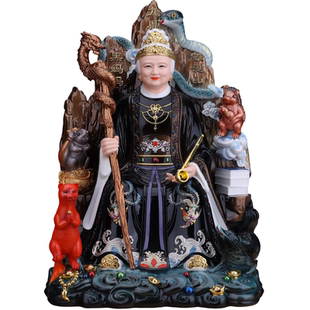 黑老太神像黑妈妈像体铁刹山东北五仙真身家用堂口供奉汉白玉摆件