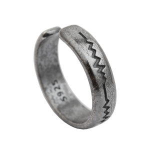 原创纯银男士耳夹男无洞耳环男无耳洞高级感复古免打孔耳钉男耳饰