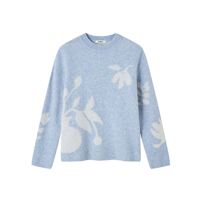 indicia标记商场同款慵懒风设计感宽松套头针织毛衫F2D4MS741C