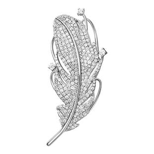 [新品]何方HEFANG珠宝飞羽胸针配饰饰品轻奢优雅高级生日礼物女