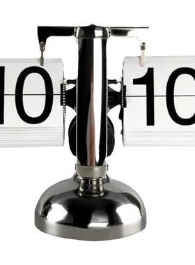 复古家居样板间自动翻页时钟摆件