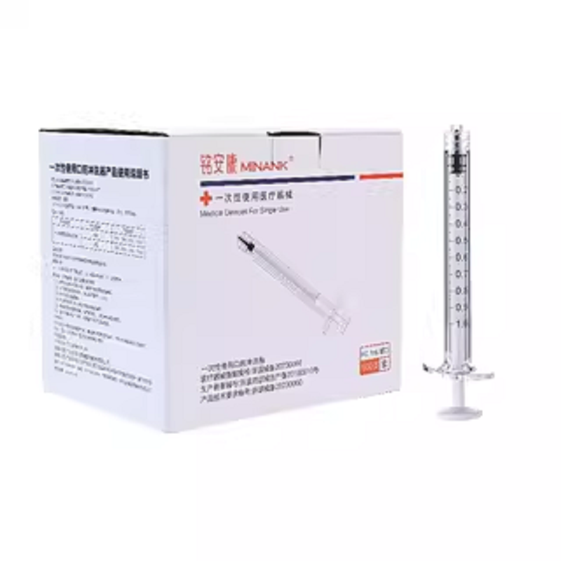 医用一次性使用螺旋口针筒1ml PC冲洗器高透针管防崩口非注射器