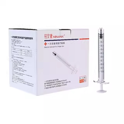医用一次性使用螺旋口针筒1ml PC冲洗器高透针管防崩口非注射器