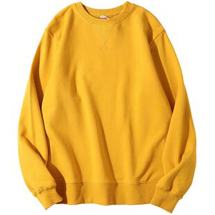 圆领卫衣定制工作服班服印logo字文化衫团队订制运动服装来图定制