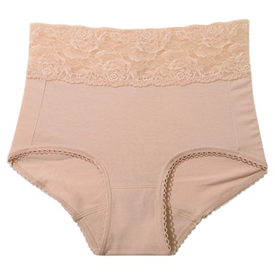 华歌尔Wacoal 中高腰蕾丝抗菌棉质三角裤内裤内衣女 UP54A5
