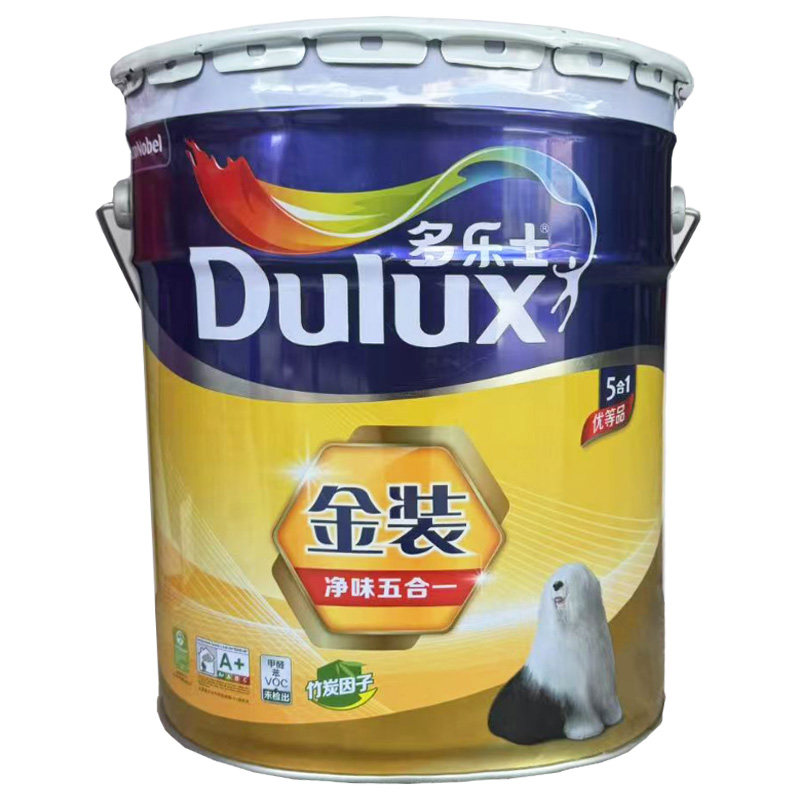 多乐士金装净味五合一内墙净味乳胶漆家装环保墙面漆竹炭优等品漆