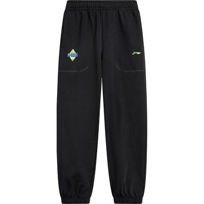 李宁儿童男大童印花篮球卫裤童装