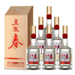 五粮液股份 五粮春 第二代浓香型白酒52度500mL*6瓶整箱原箱送礼