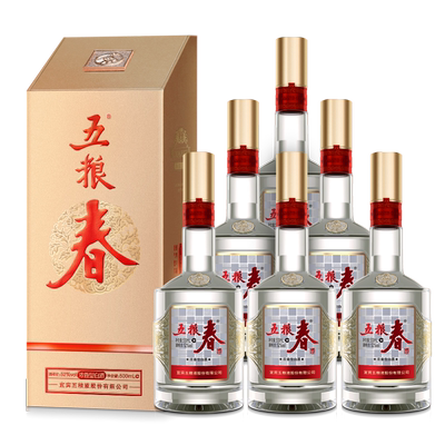 【自营】五粮春二代52度整箱白酒