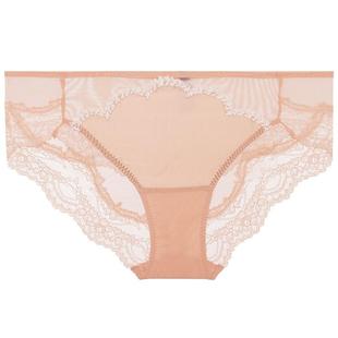 La Clover兰卡文春野初见中腰平角裤蕾丝内裤女士CC23AG1