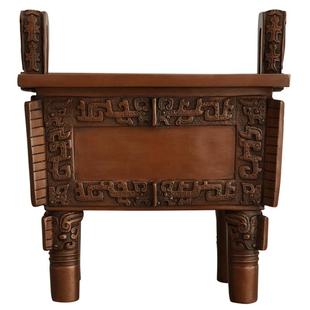 紫铜鼎摆件四方铜鼎司母戊鼎客厅办公室公司开业礼品鼎盛千秋大号