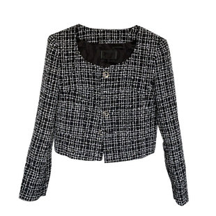 （外套）明星同款刘雯小香风外套女装早春秋新款上衣短款开衫名媛