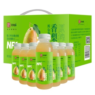 新疆恐龙屿原榨库尔勒香梨果汁NFC非复原 100%纯果汁300ml*10瓶