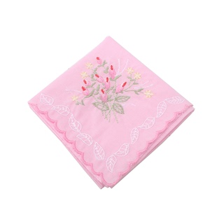 女士绣花纯棉手帕刺绣全棉手绢随身携带柔软吸汗小清新女帕送礼物