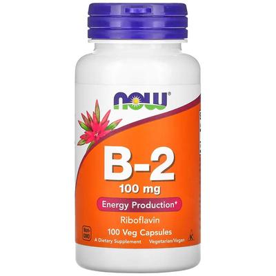 NOW诺奥维生素b2胶囊核黄素VB2