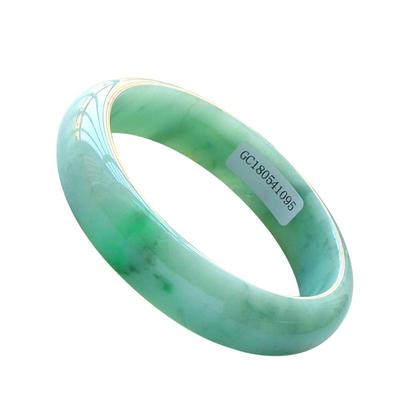 云沫缅甸翡翠A货手镯冰糯种老坑