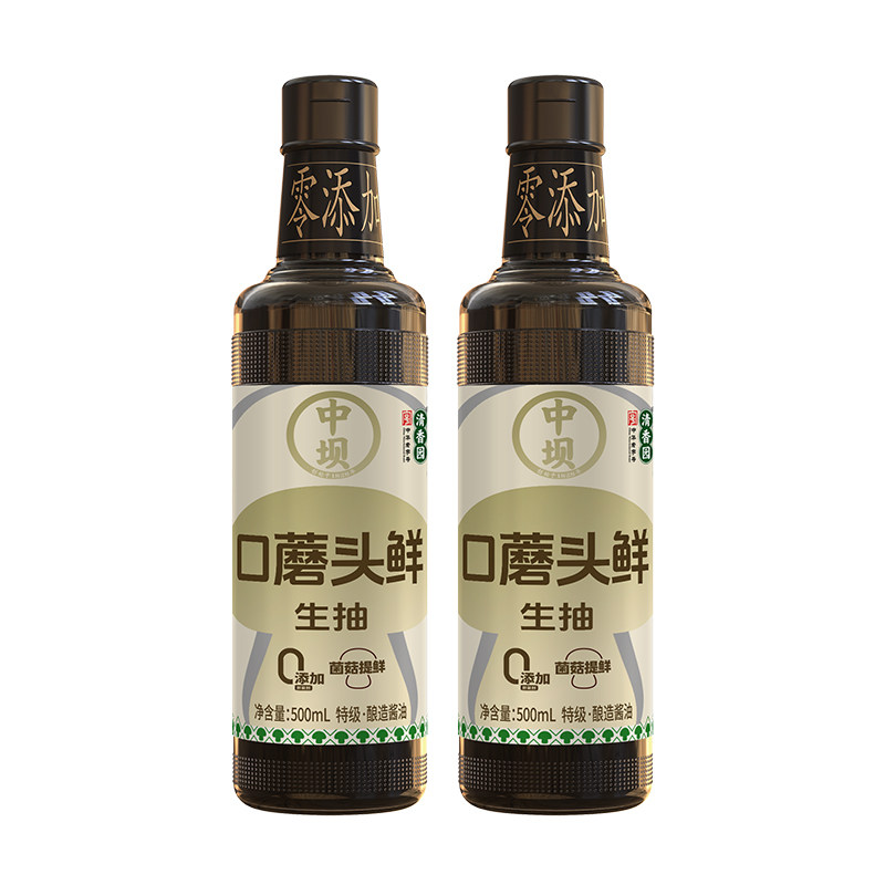 口蘑头鲜酱油500ml家用调料炒菜