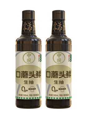 口蘑头鲜酱油500ml家用调料炒菜