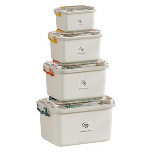 大容量家用药箱药品收纳盒多层急救箱小药盒子家庭手提医药箱塑料