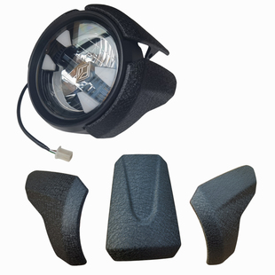 奔达黑旗500大灯总成大灯罩BD500-2A前照灯壳 盖板摩托车原厂配件