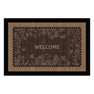 中古风入户门地垫耐脏防滑地毯高级感室内玄关免洗可擦脚垫可定制