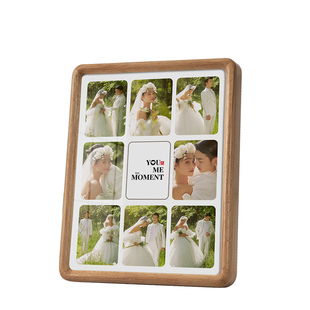 实木相框摆台定制结婚照相框高级感婚纱照全家福洗照片做成相框