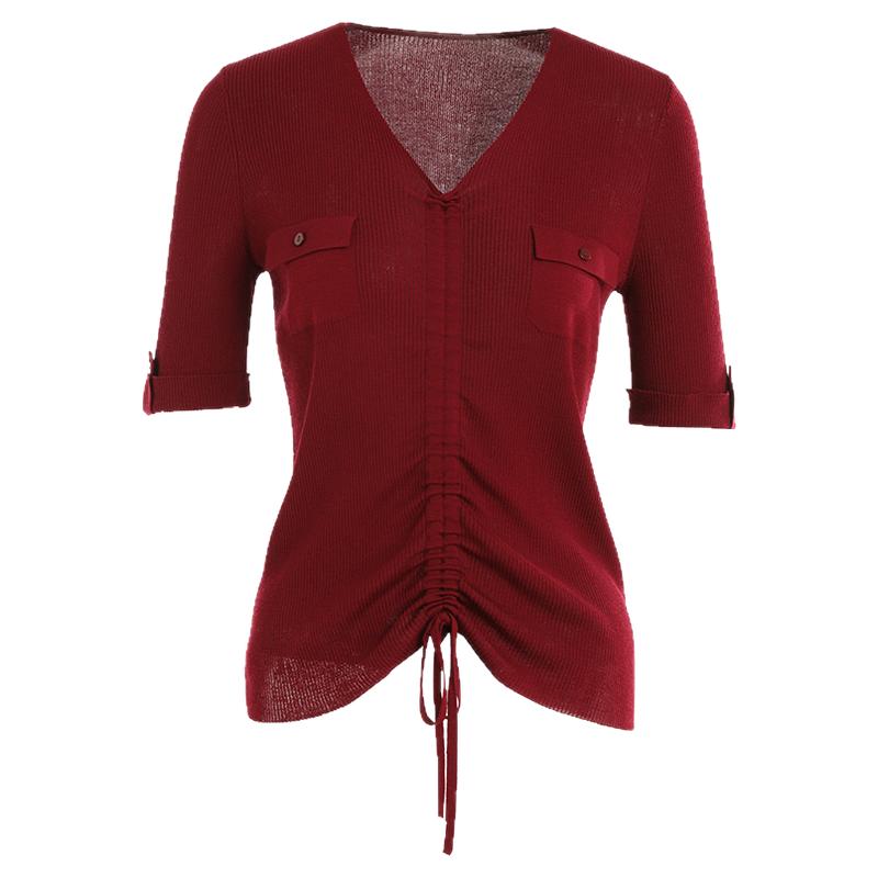 乔万尼乔万尼早秋装冰丝打底针织衫女薄款小香风设计感气质高级感