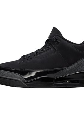 耐克AirJordan3黑猫黑武士篮球