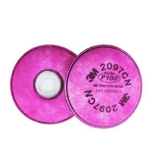 3M2097CN P100过滤棉防颗粒物有机蒸气异味6200防尘毒面具配件