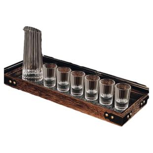 白酒杯套装水晶玻璃杯分酒器家用小号酒杯高档中式高颜值酒具创意