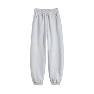 高个子运动裤女春秋新款2025白色卫裤秋冬束脚加厚加长版休闲裤子