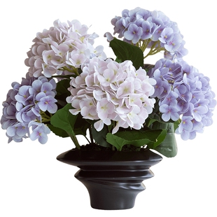 南十字星 超逼真手感保湿绣球仿真花高档客厅餐厅餐桌花卉盆栽