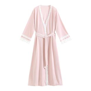 睡袍女冬季女士秋冬浴袍丝绒睡衣长袖高级感睡裙法式女款性感长款