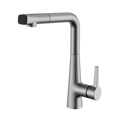 7字型按键切换抽拉式厨房水龙头