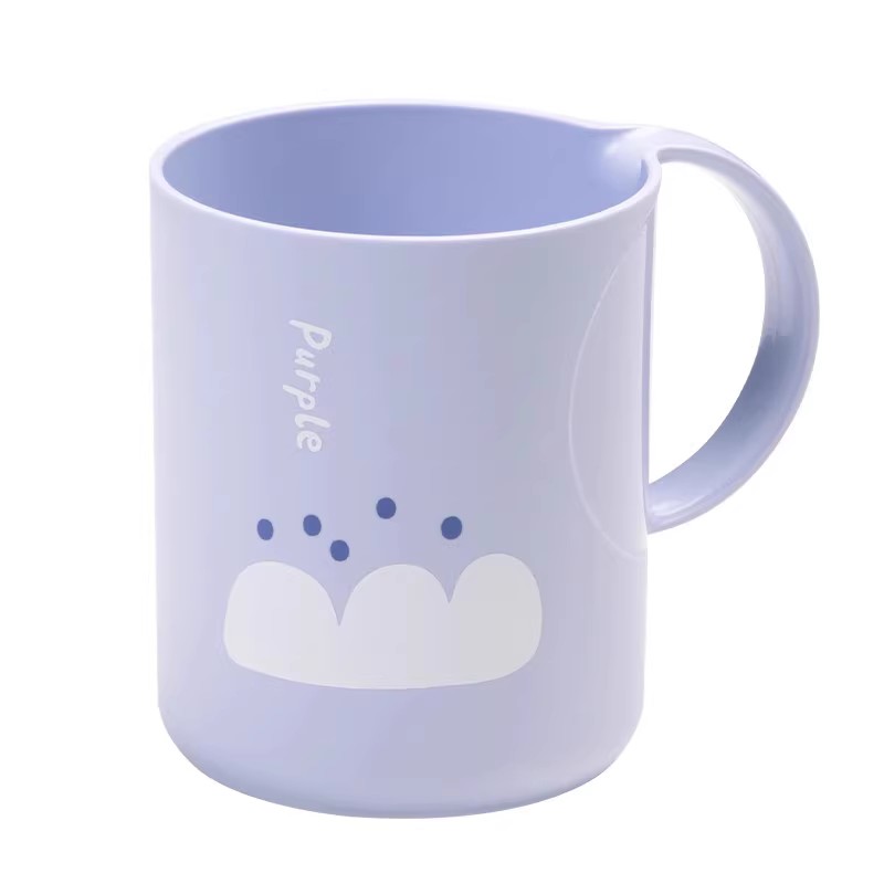 茶花漱口杯高颜值塑料刷牙杯子洗漱家用宝宝儿童刷牙杯牙杯牙缸杯