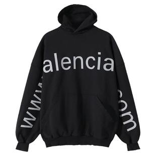 Balenciaga巴黎世家 男士宽松连帽长袖卫衣 739024 TOVN9