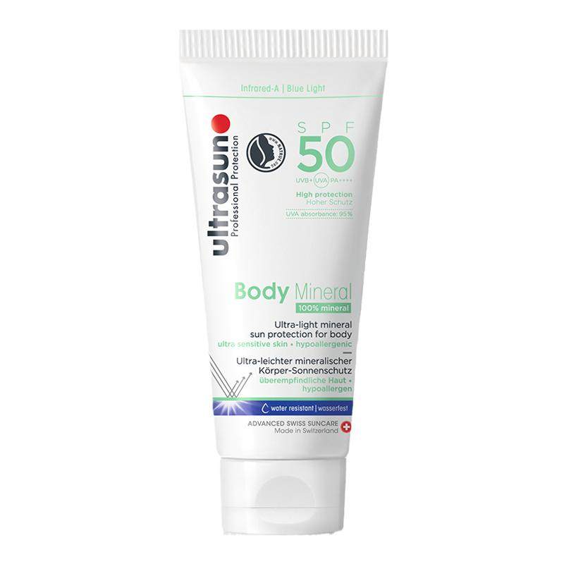ultrasun优佳身体矿物质高保湿防晒乳SPF50100ml持久物理防晒霜