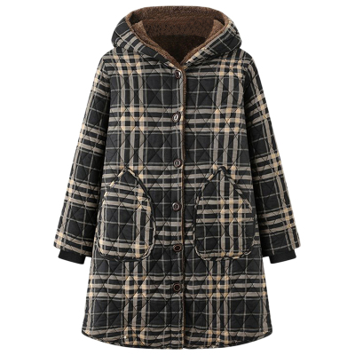 中老年2025冬季新款中长款棉衣女